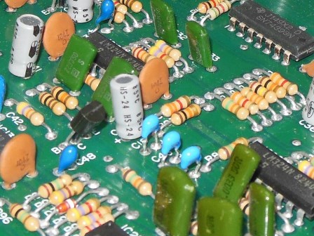 Buck Rogers capacitors C46,C47,C48 - after