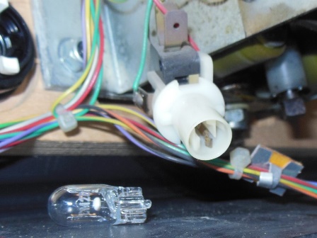 Start button lamp holder & bulb