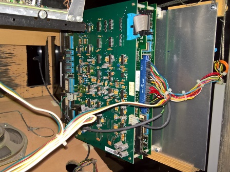 Buck Rogers PCB in cabinet