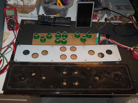 Disassembled control panel