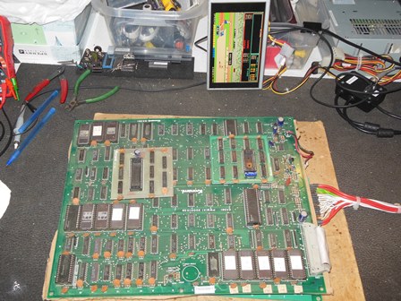 Hyper Olympic main PCB on the bench