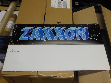 Repro Zaxxon marque with new perspex covers
