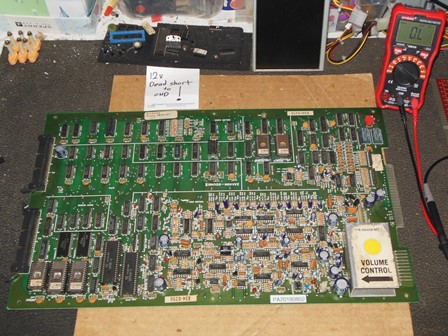 Sega Zaxxon 2-set PCB on the bench