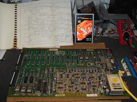 Zaxxon fixed & running on the bench