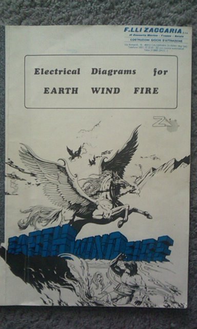 Zaccaria Earth, Wind & Fire pinball manual
