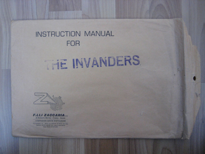 Zaccaria The Invaders manual