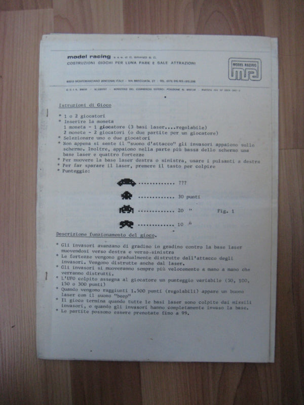 Zaccaria The Invaders manual