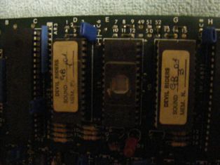 Zaccaria Devil Riders pinball sound PCB 1B11136