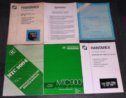 Hantarex monitor manuals
