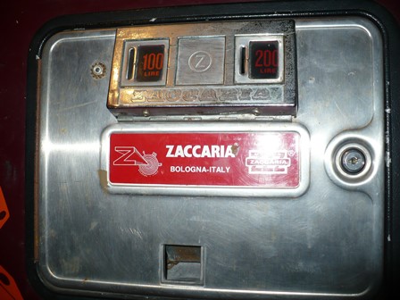 Zaccaria pinball coin door