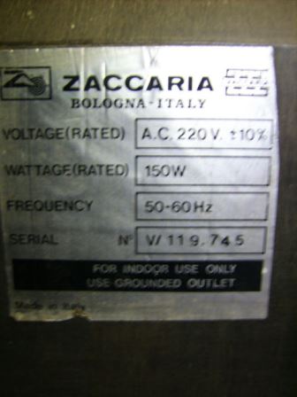 Zaccaria Scramble upright