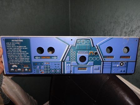 Taito Space Invaders control panel overlay