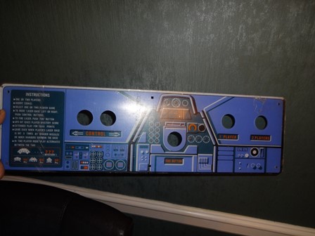 Taito Space Invaders control panel overlay