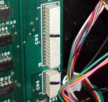 Zaccaria game PCB connector