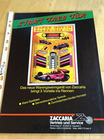 Zaccaria Super Match Grand Prix flyer