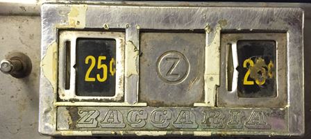 Zaccaria pinball coin door