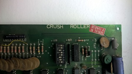 Zaccaria Eyes converted Crush Roller game PCB