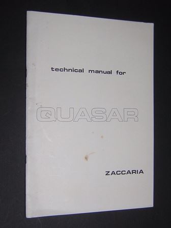 Zaccaria Quasar manual