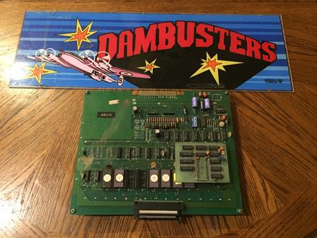 Game-A-Tron (GAT) Dambusters game PCB and marque