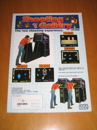 Zaccaria Shooting Gallery upright flyer, front