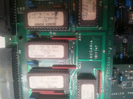 Zaccaria Money Money game PCB