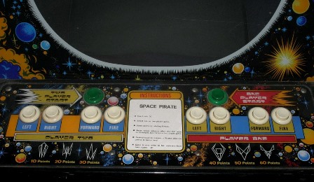 Zaccaria Space Pirate control panel