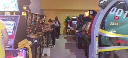 Arcade game event at Savoya Park, Budapest