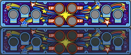 Reproduction Zaccaria Hyper Olympic control panel overlay