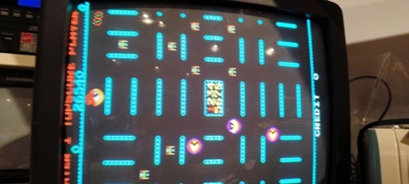 Bootleg Pac-man game PCB converted to Zaccaria Eyes