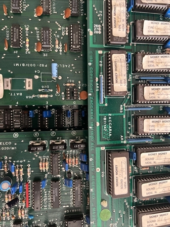 Zaccaria Money Money game PCB