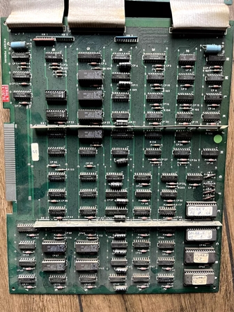 Midway Solar Fox game PCB set with Zaccaria label