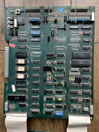 Midway Solar Fox game PCB set with Zaccaria label