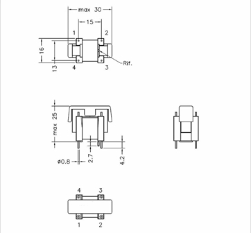Hantarex MTC series AT4043-01 drive transformer