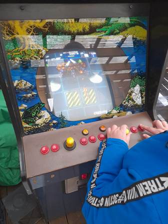 Converted Zaccaria Frogger upright